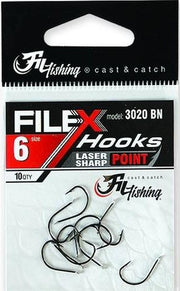 Carlige Filfishing 3020 Black Nickel Cu Paleta, Nr.6, 10buc/pac