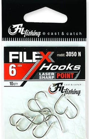Carlige Filfishing 3050 Nickel Cu Paleta, Nr.10, 10buc/pac