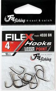 Carlige Filfishing 4030 Black Nickel Cu Paleta, Nr.12, 10buc/pac