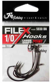 Carlige Filfishing Offset 5030 Black Nickel 5buc/pac