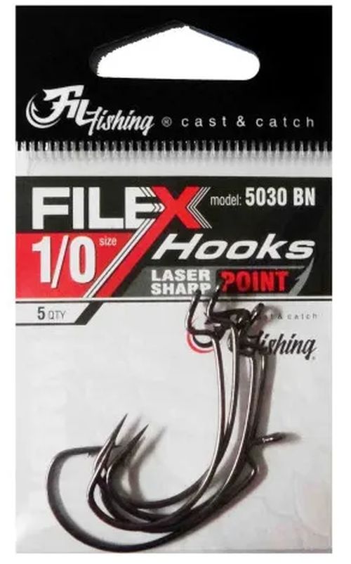 Carlige Filfishing Offset 5030 Black Nickel 5buc/pac