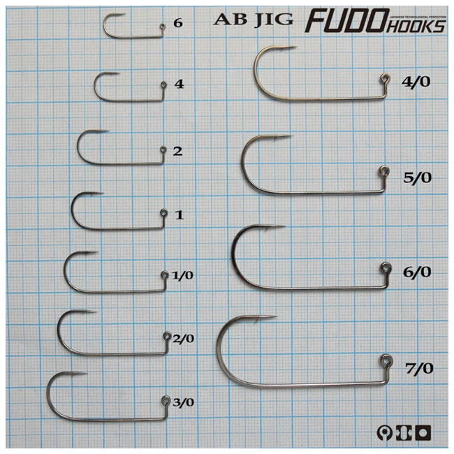 Carlige Fudo AB JIG Black Nickel Nr.2/0 50buc/bulk
