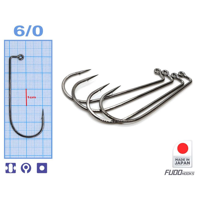 Carlige Fudo AB Jig Black Nickel Nr (Bulk500)