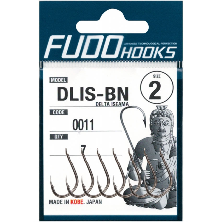 Carlige Fudo Delta Isema BN-0011, Black Nickel, Nr.2, 7buc/pac