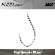 Carlige Fudo Koaji Round BN black nickel nr.9  16buc/plic
