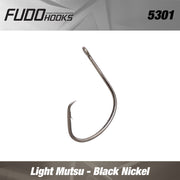 Carlige Fudo Light Circle Mutsu BN black nickel nr.4/0  4buc/plic