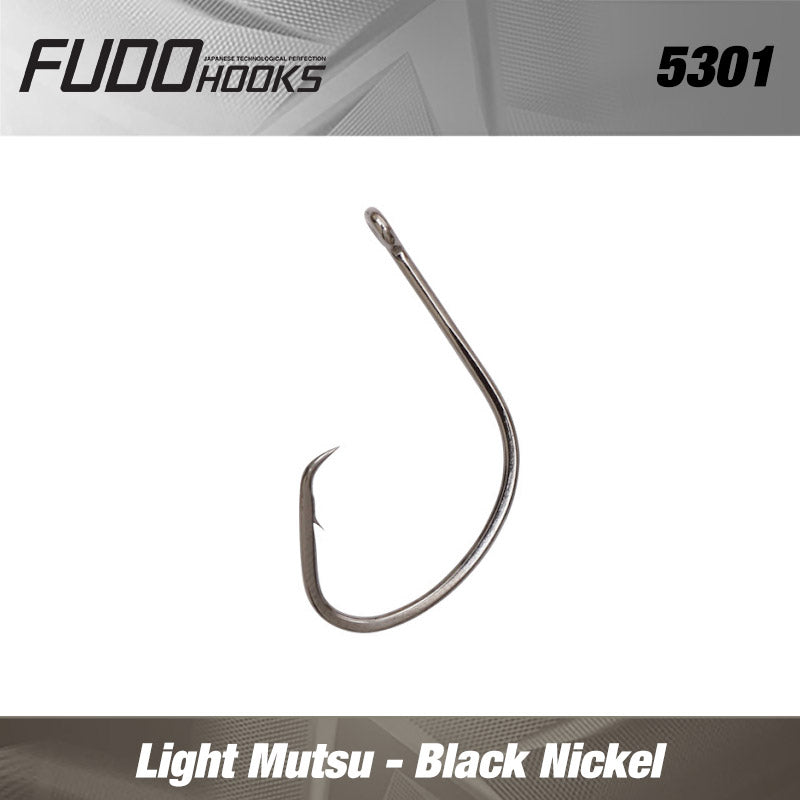 Carlige Fudo Light Circle Mutsu BN black nickel nr.4/0  4buc/plic