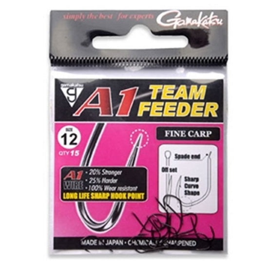 Carlige Gamakats Team Feeder A1 Fine Carp nr.12 15buc/plic