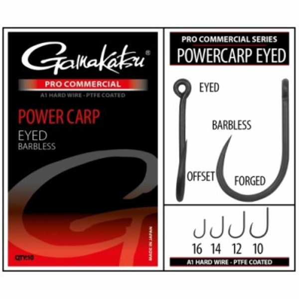 Carlige Gamakatsu Coars PRO-C Powercarp Eyed 10buc/pac