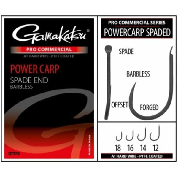 Carlige Gamakatsu Coars PRO-C Powercarp Spade 10buc/pac