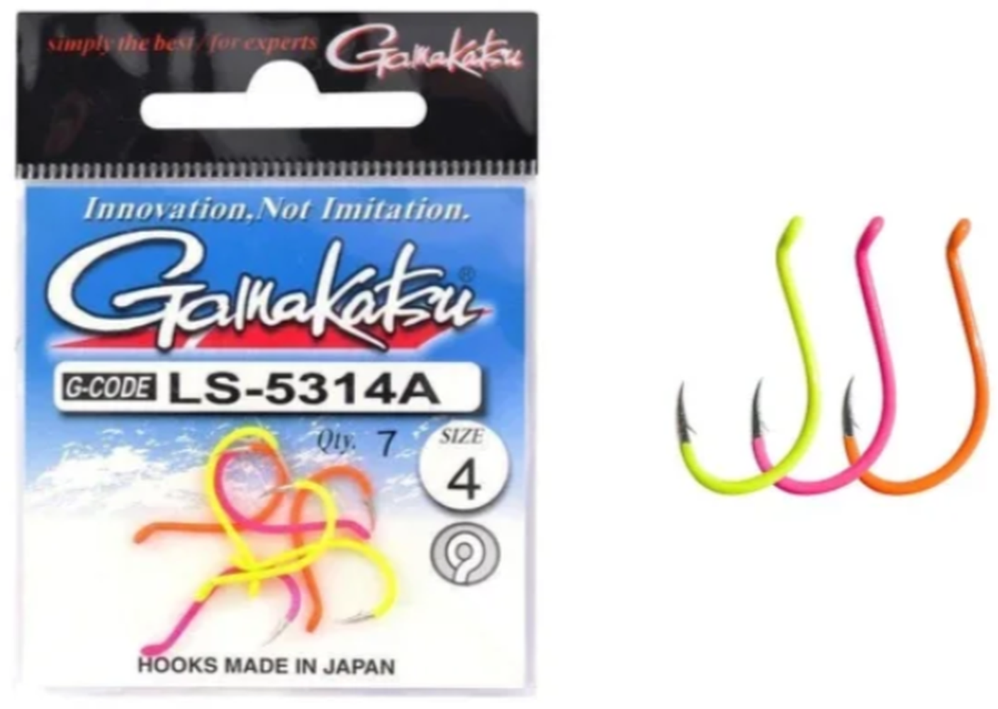 Carlige Gamakatsu LS-5314 Multicolor N/L 7buc/pac