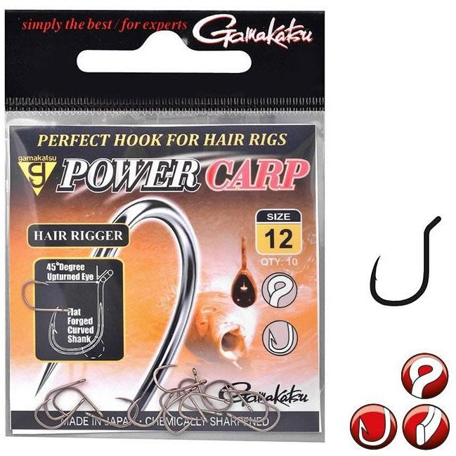 Carlige Gamakatsu Power Carp Hair Rigger 10buc/pac