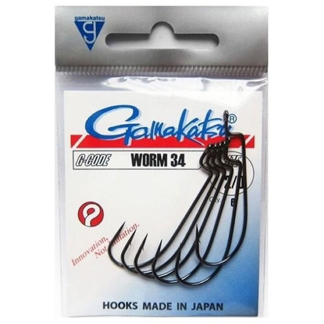 Carlige Gamakatsu Worm-34 6buc/pac