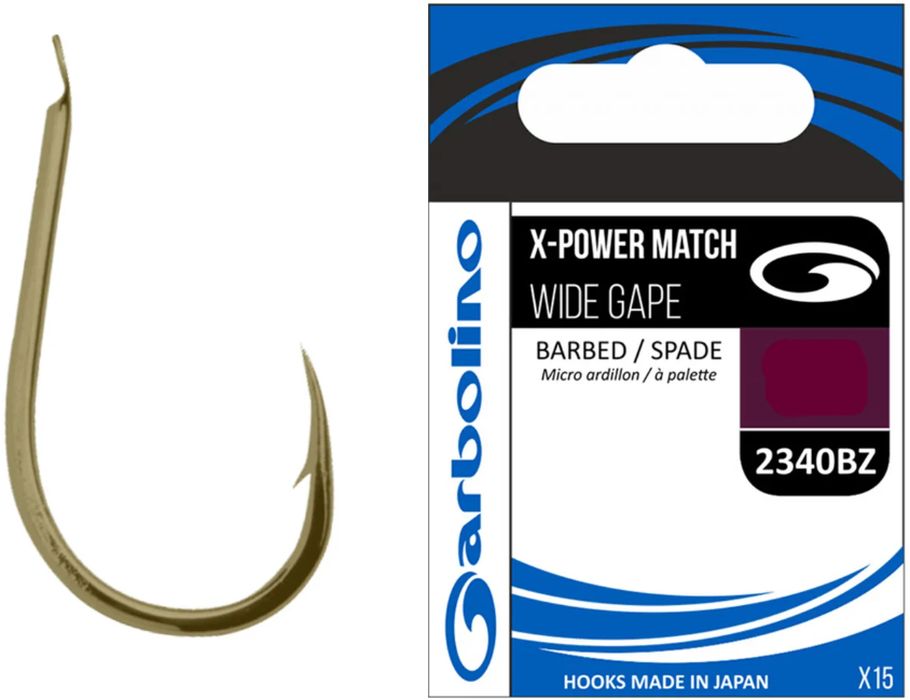 Carlige Garbolino X-Power Match Wide Gape 2340BZ 15buc/plic