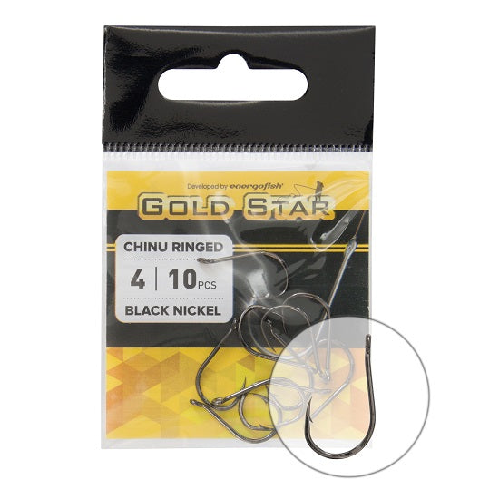 Carlige GoldStar CHINU RINGED BN 2/0 8buc