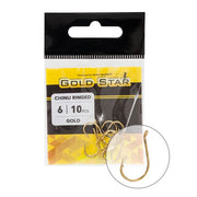 Carlige GoldStar CHINU RINGED GOLD Nr 2 10buc
