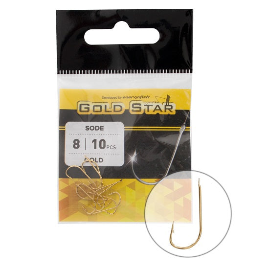 Carlige GoldStar SODE GOLD Nr 6 10buc