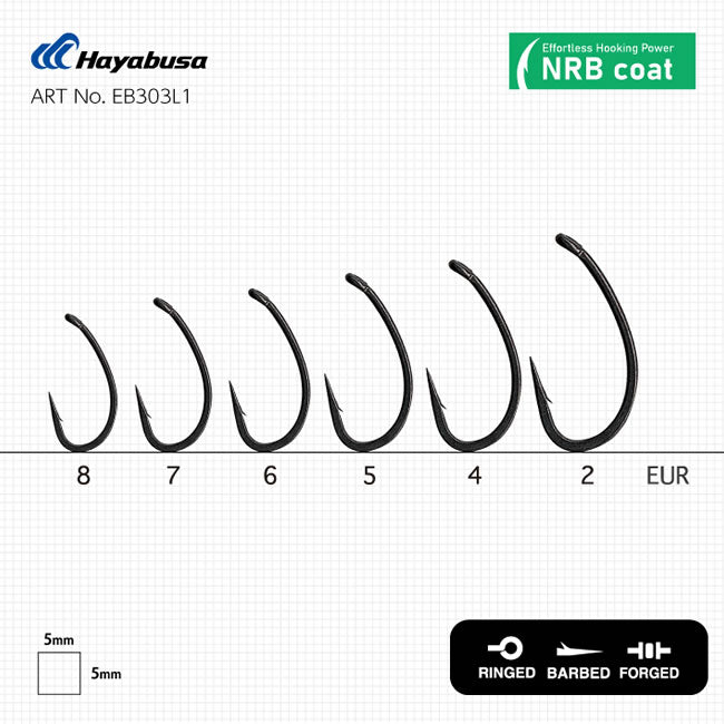 Carlige HAYABUSA Z-1 Nonreflective 10buc/pac