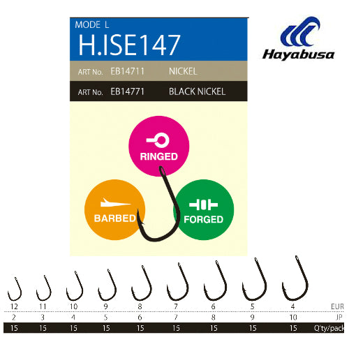 Carlige Hayabusa ISE 147BN Nr.8, 1000buc/pac