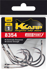 Carlige K-KARP Straight, Nr.1/0, 10buc/pac