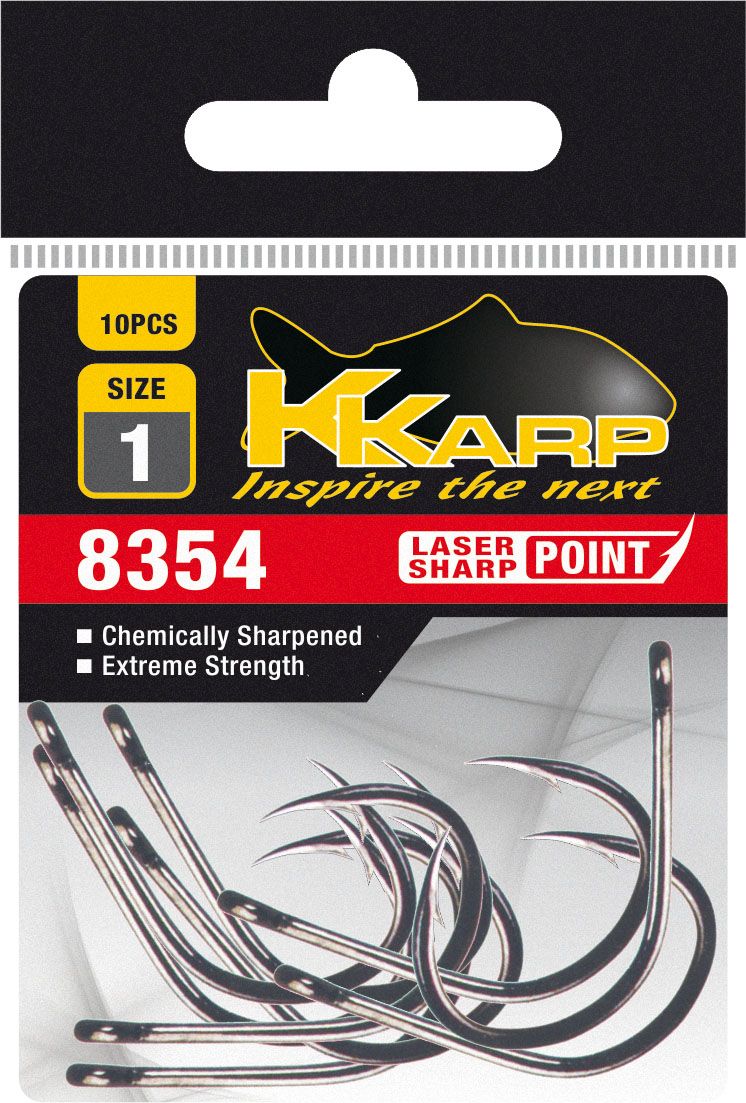 Carlige K-KARP Straight, Nr.1/0, 10buc/pac