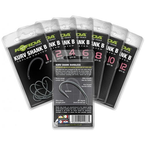 Carlige KORDA Kurv Shank Barbless, Nr.4, 10buc/pac