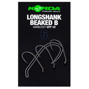 Carlige KORDA Long Shank Beaked Barbless 10buc/pac