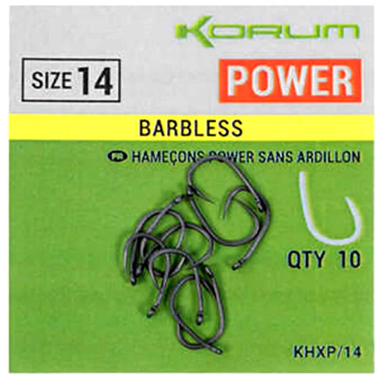 Carlige KORUM Xpert Power Hook Barbless 10buc/pac