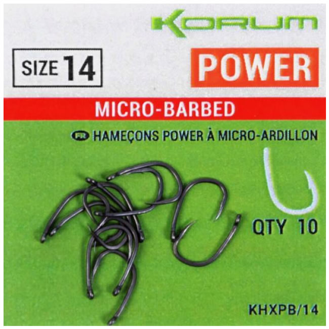 Carlige KORUM Xpert Power Hook Micro-Barbed 10buc/plic