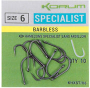 Carlige KORUM Xpert Specialist Barbless Hooks 10buc/pac