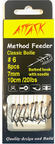 Carlige Legate ATTACK Method Feeder Rig Classic Boilie Spike 10cm 20lbs 8buc/pac