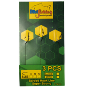 Carlige Legate BIBI FISHING cu Spin, Carlig Nr. 10, 3buc/plic