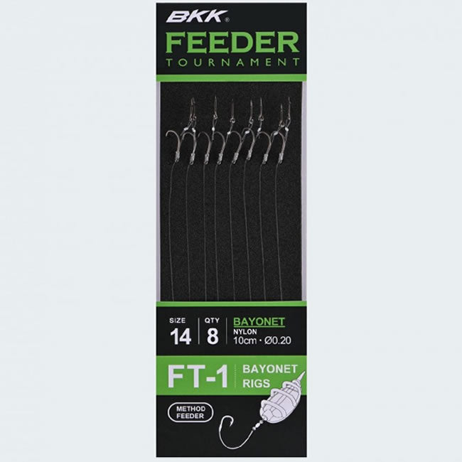 Carlige Legate BKK FT-1 Method Bayonet Feeder Rig 10cm 8buc