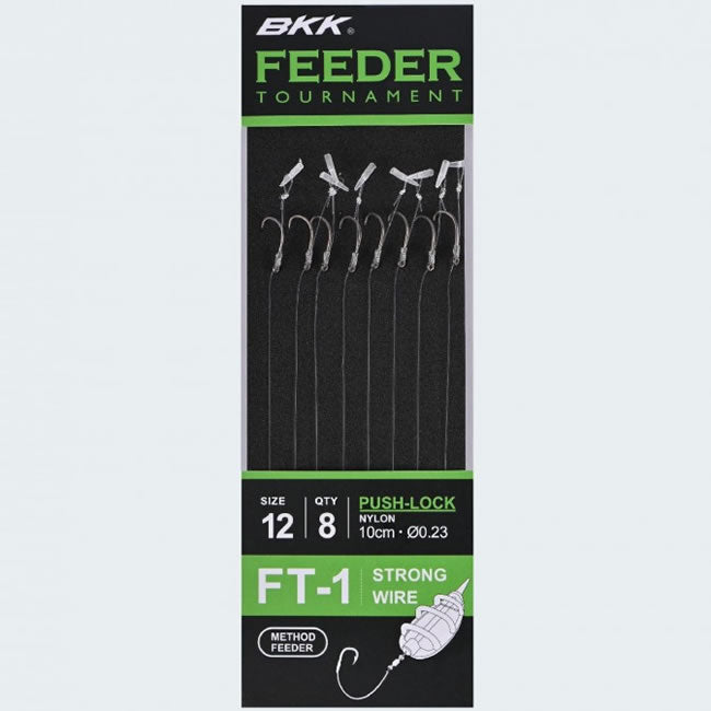 Carlige Legate BKK FT-1 Method Quick Stop Feeder Rig 10cm 8buc