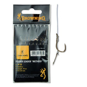 Carlige Legate Browning Feeder Method hook-to-nylon with boilie needle Bronze 10cm 8buc/plic