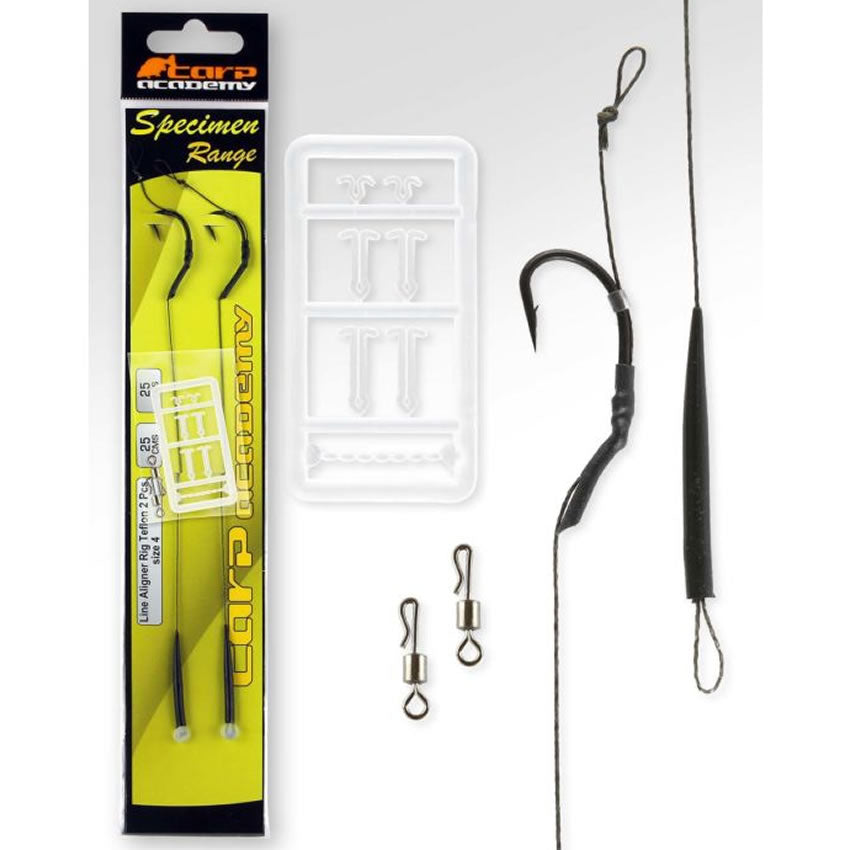 Carlige Legate Carp Academy Line Aligner Teflon 25lb 2buc/pac