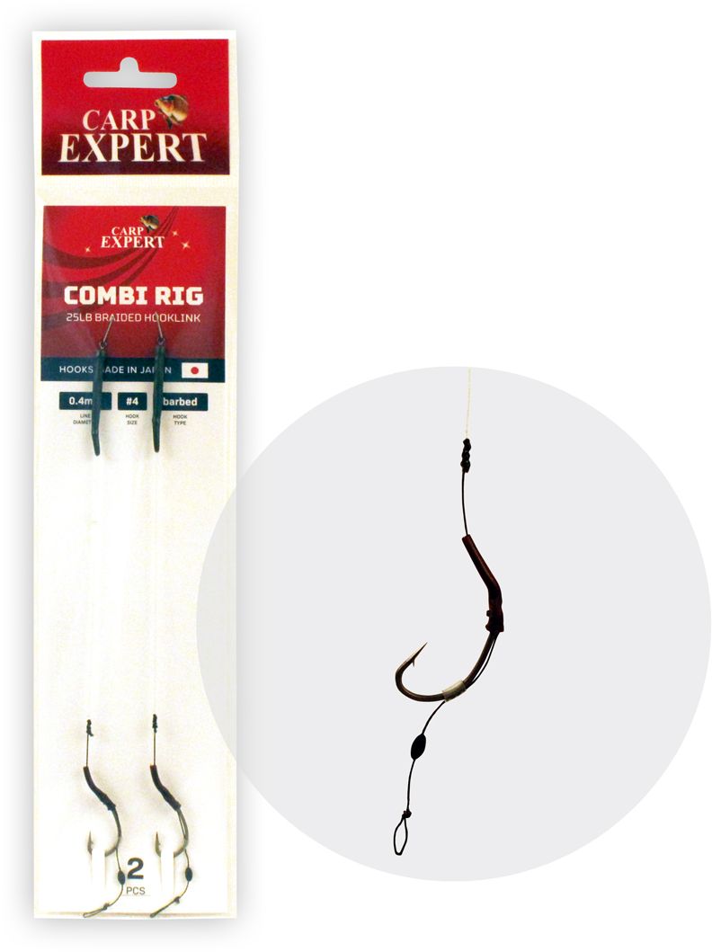 Carlige Legate Carp Expert Combi Rig, Nr.2, 2buc/plic