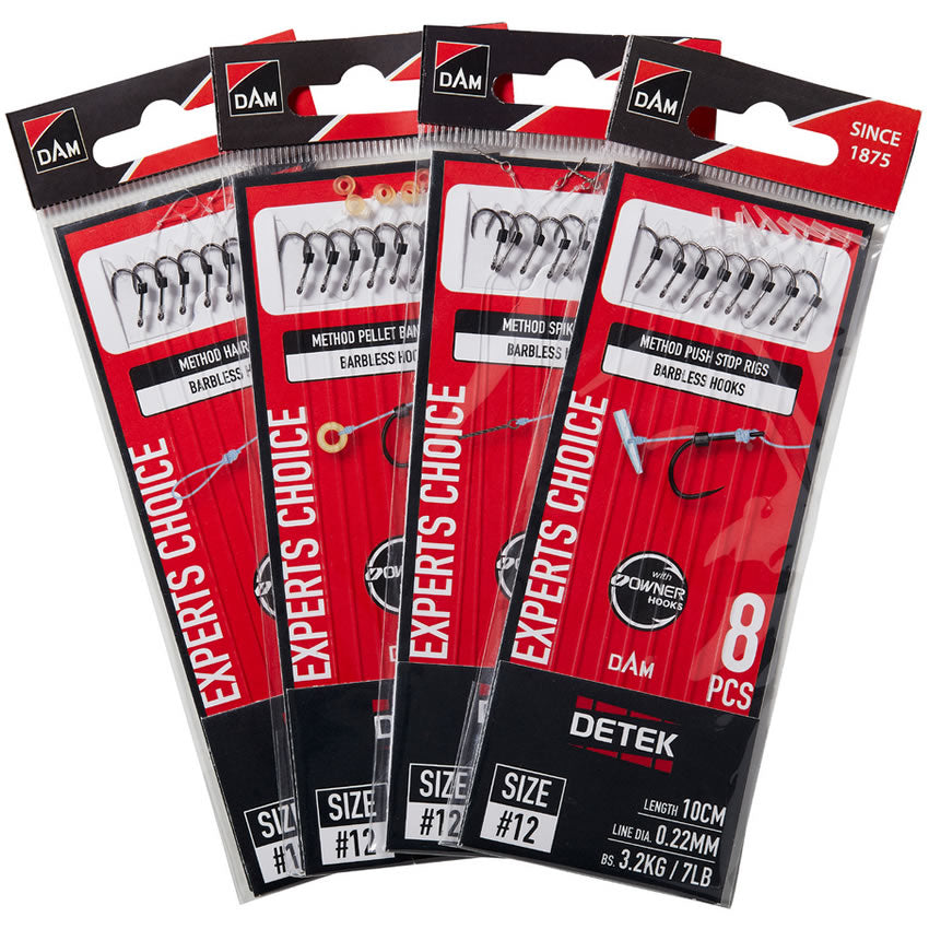 Carlige Legate DAM Detek Method Spike BL Nr.10, 0.25mm, 4kg, 10cm, 8buc/pac