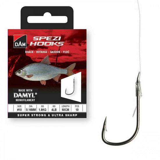 Carlige Legate DAM No.18 60cm 0.10mm New Spezi Roach