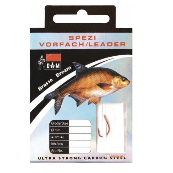 Carlige Legate DAM Nr.8 70cm 0.20mm Spezi Bream