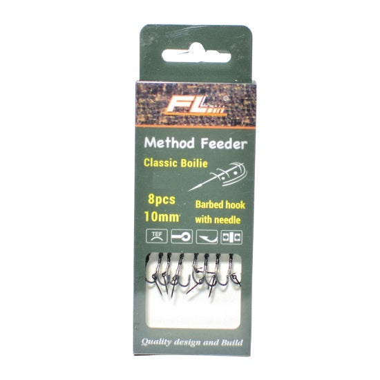 Carlige Legate FL Method Feeder Cu Spin 7mm Carlig Classic Boilie Nr 10 8Buc/Set