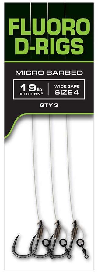 Carlige Legate Fox Carp Ready Rigs Fluoro D-Rig, Nr.6, 3buc/pac