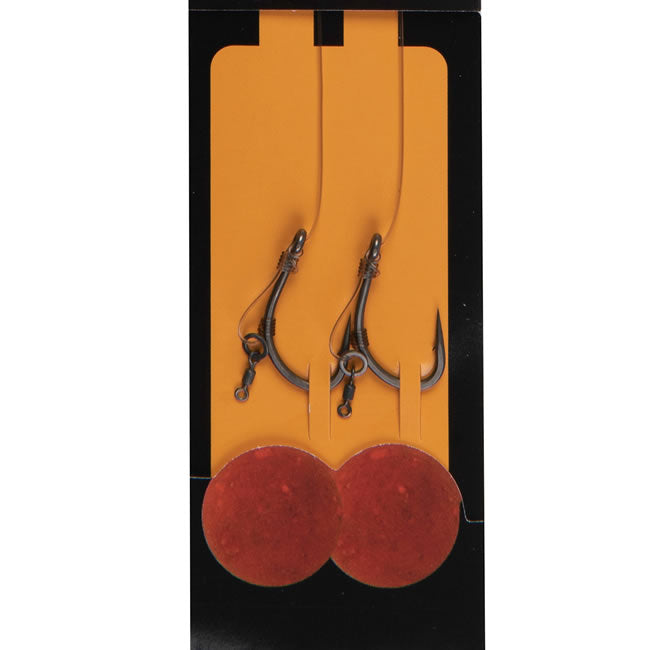 Carlige Legate Fox Edges Curve Short Fluoro D-Rig Nr 4 - 20lb Illusion x 2buc
