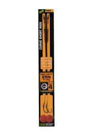 Carlige Legate Fox Edges Curve Short nr 2 Camotex Semi Stiff Coated braid  35lb 2 buc