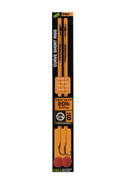 Carlige Legate Fox Edges Curve Short nr 6 Camotex Semi Stiff Coated braid  20lb 2 buc