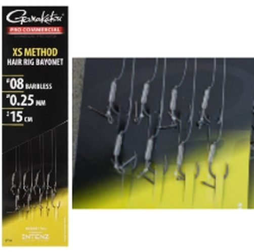 Carlige Legate GAMAKATSU XS Method Hair Rig Bayonet 8buc