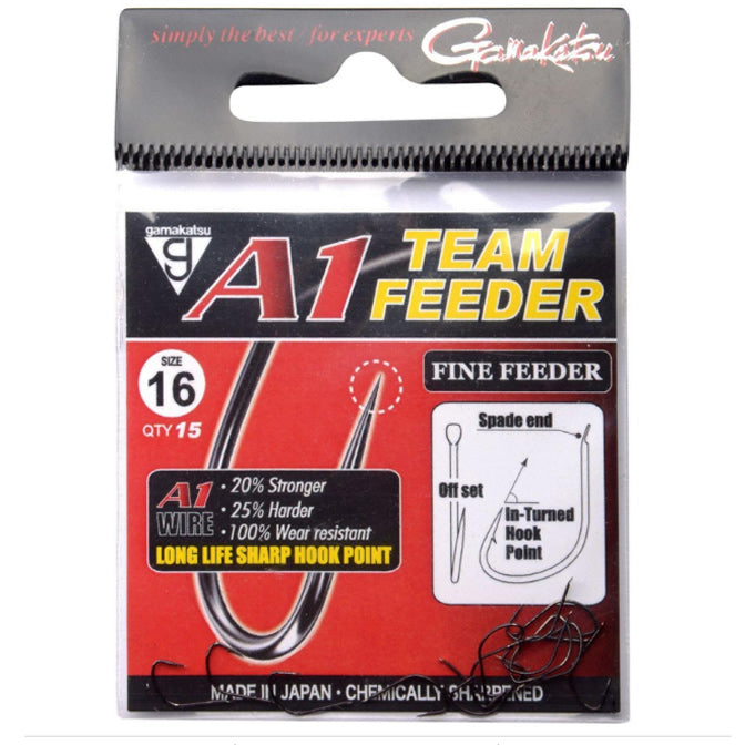 Carlige Legate Gamakatsu A1 Fine Feeder Nr.12, 0.14mm, 100cm