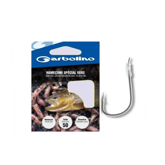 Carlige Legate Garbolino 50cm Fir Truite Special Vers