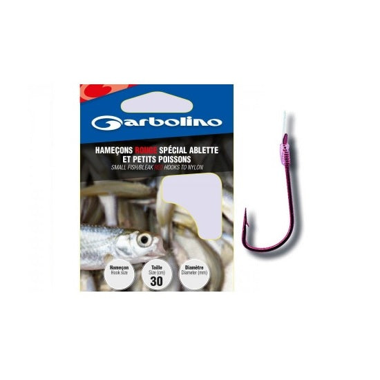 Carlige Legate Garbolino 30cm Fir Rouge Ablette