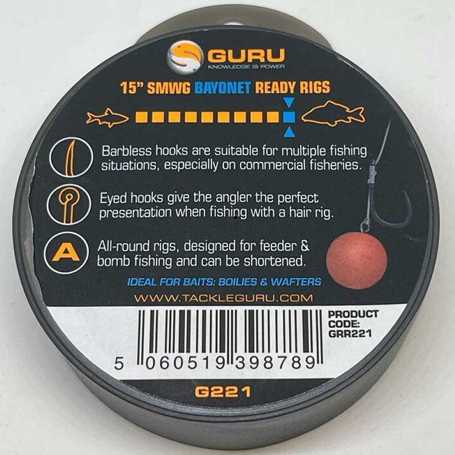Carlige Legate Guru Bayonets, Carlig Nr.10, 0.19mm, 38cm, 8buc/pac